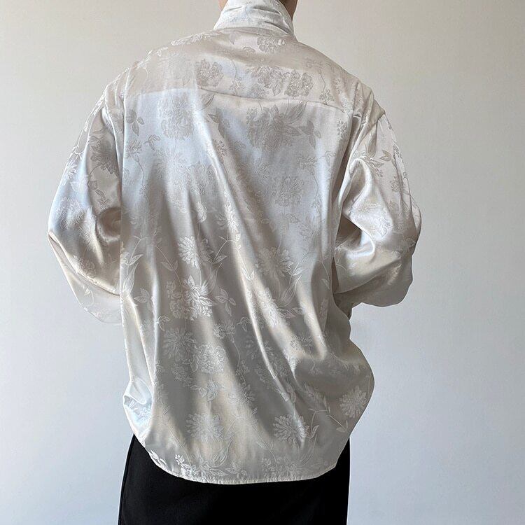 Glossy Flower Slice Shirt【TR3070】
