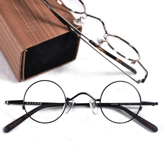 Vintage Ultralight Metal Round Glasses【TR2566】