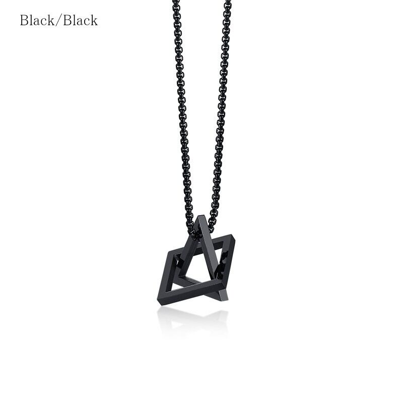Stainless geometric necklace【TR2772】