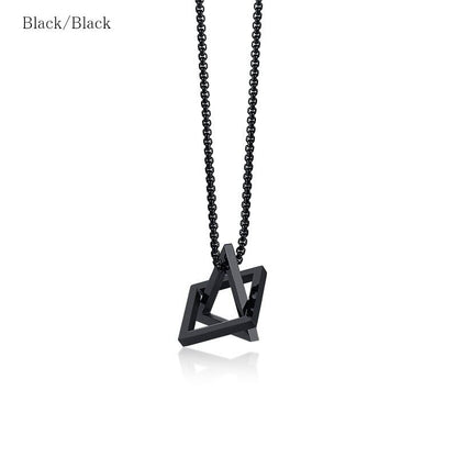 Stainless geometric necklace【TR2772】