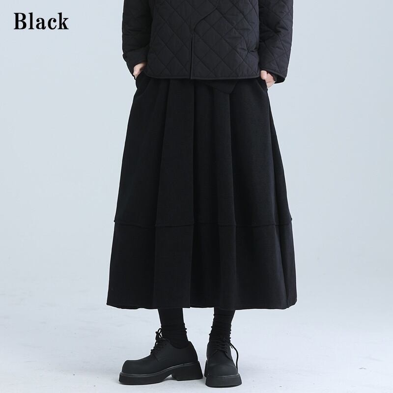 Tiered A-Line Simple Skirt【TR3169】