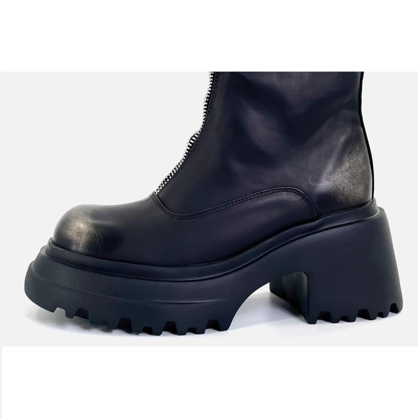 Front Zip Short Boots 【TR3378】