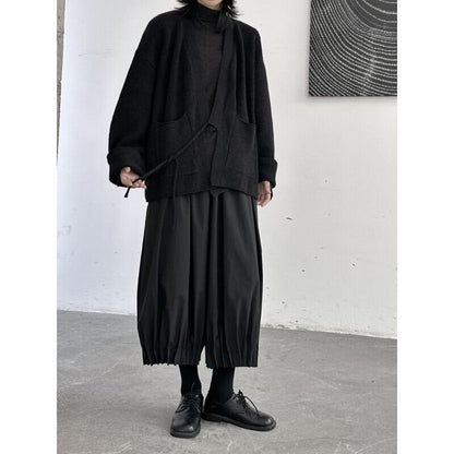 Oversize Big-Pocket Knit Jacket【TR3269】