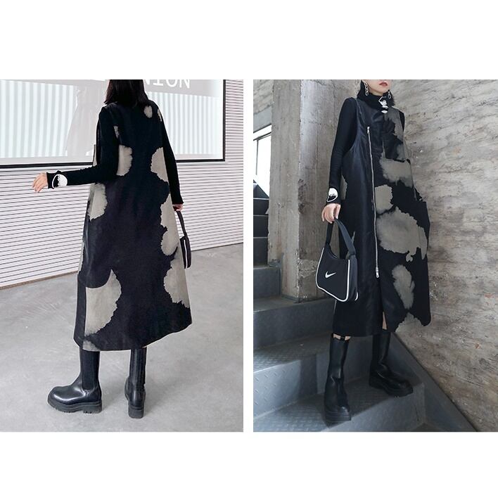 Sleeveless All in one Dress【TR1044】