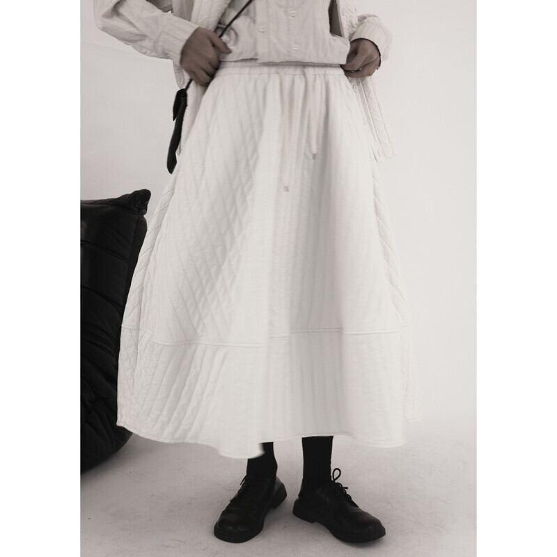 Quilting Crumply Skirt【TR3158】