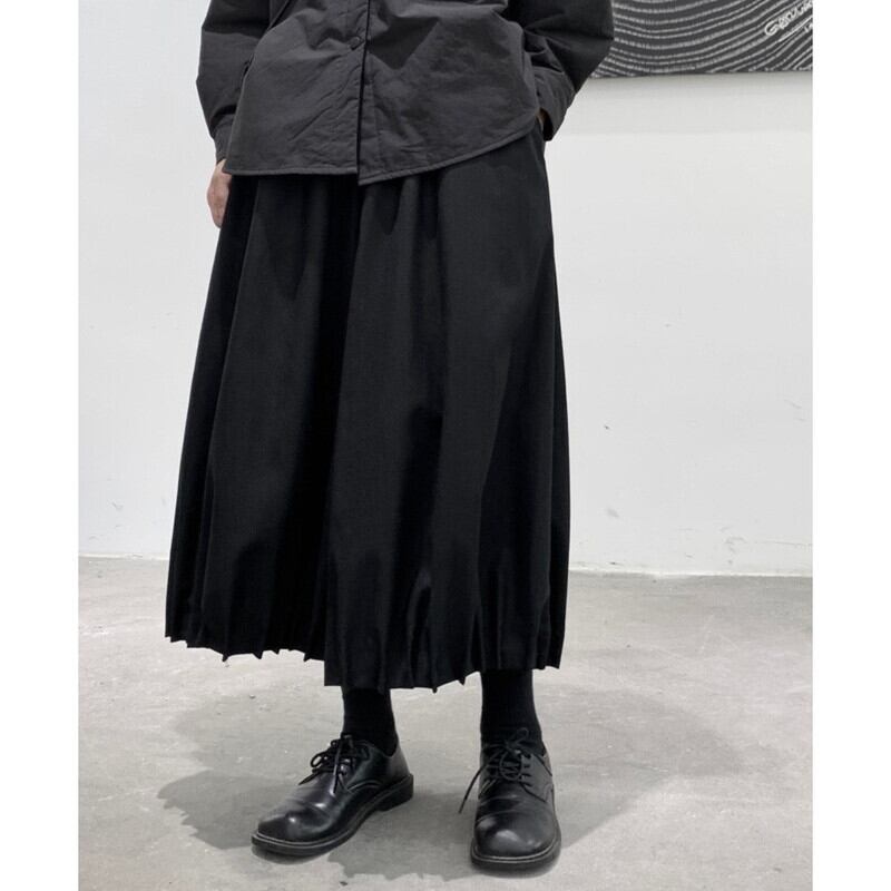 Cropped Pleats Wide Pants【TR3206】