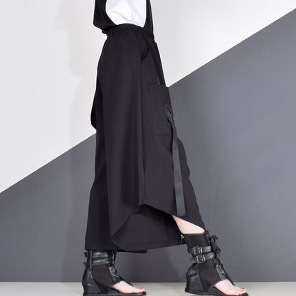 〈Unisex〉Wide Irregular Cropped Pants【TR1351】