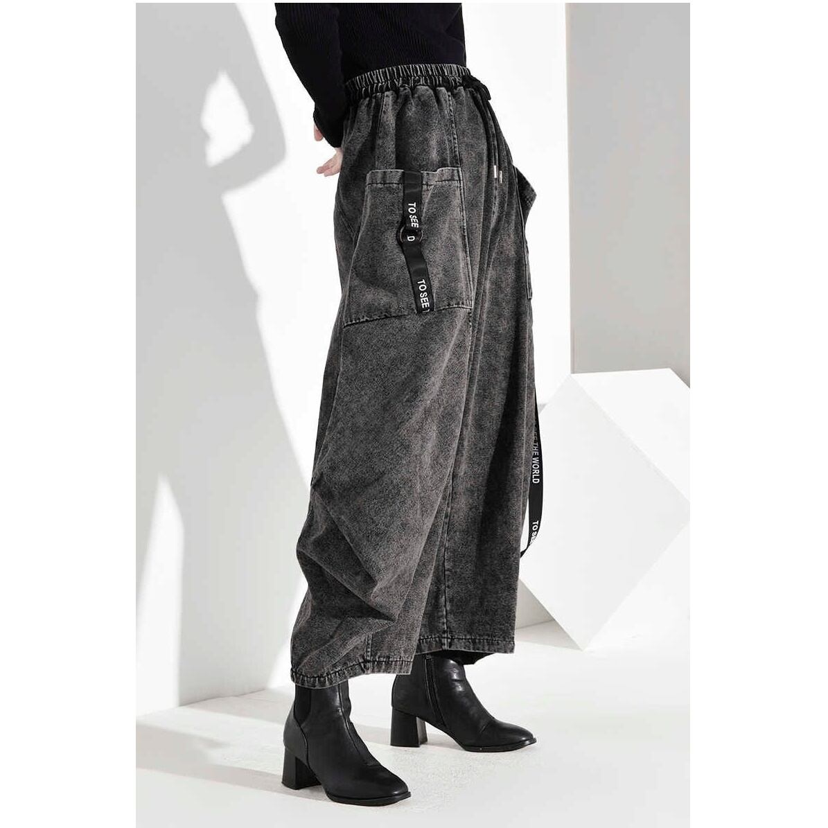 〈Unisex〉Pocket Denim Wide Pants【TR3036】