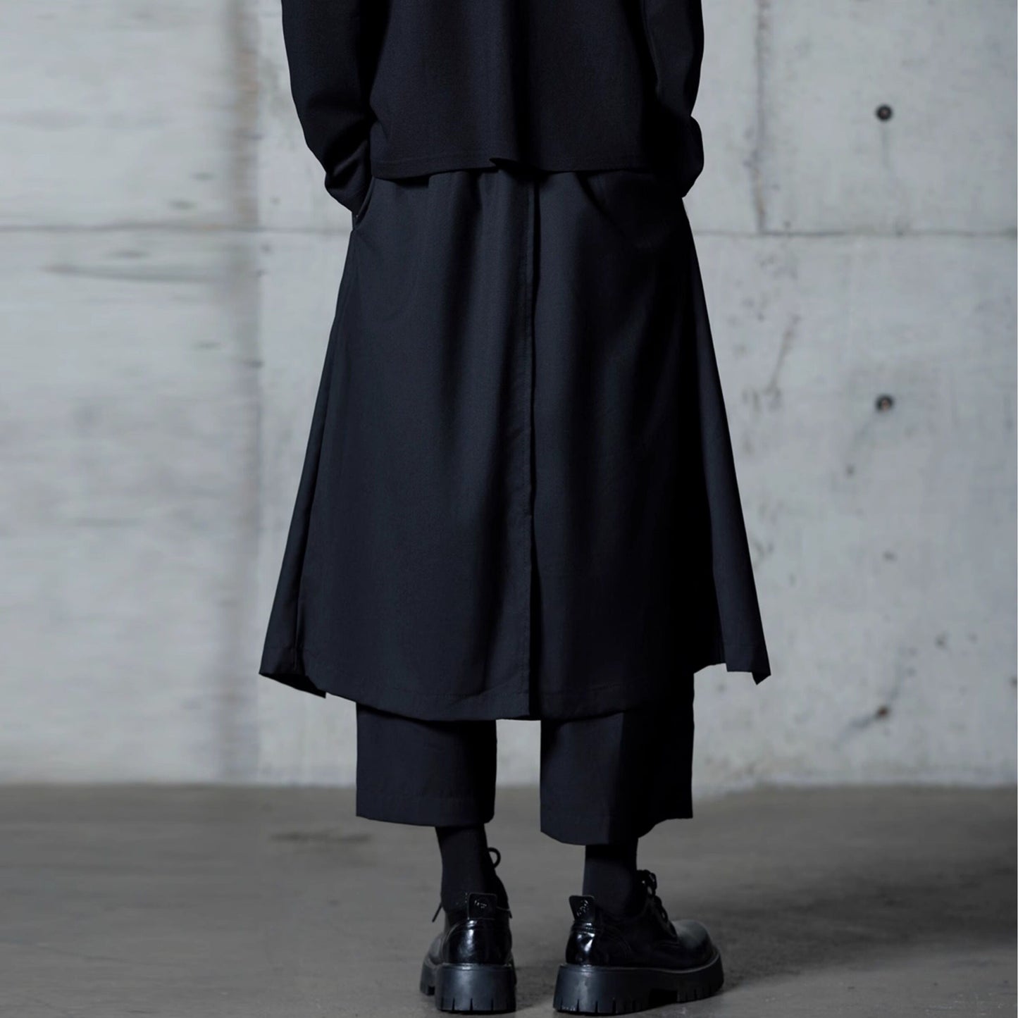 Layered-look Ankle Wide Pants【TR3318】