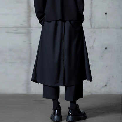Layered-look Ankle Wide Pants【TR3318】