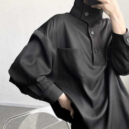 Chic Design High Neck Shirt【TR2484】