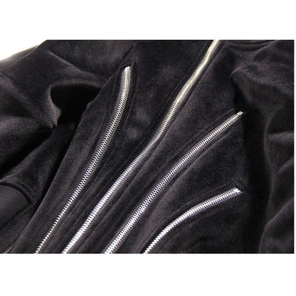 〈Unisex〉High Irregular Velvet Jacket【TR1229】
