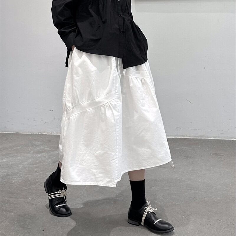Asymmetry Gather Skirt【TR3163】