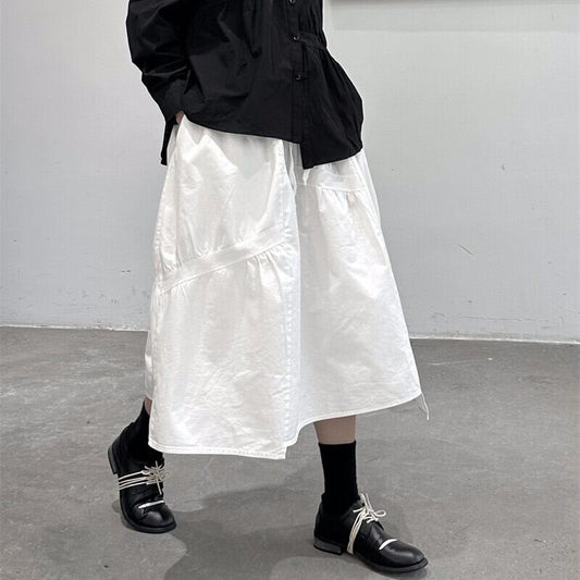 Asymmetry Gather Skirt【TR3163】