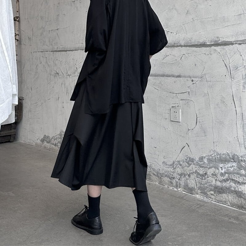 Asymmetry Layered Skirt【TR3165】