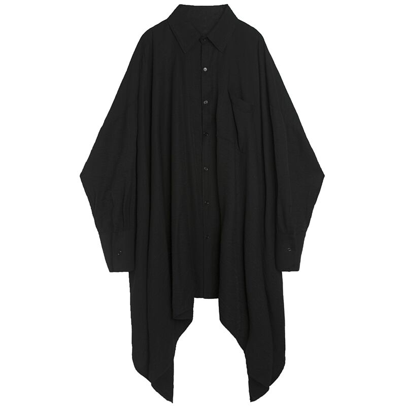 〈Unisex〉Irregular Long Huge Shirt【TR1411】