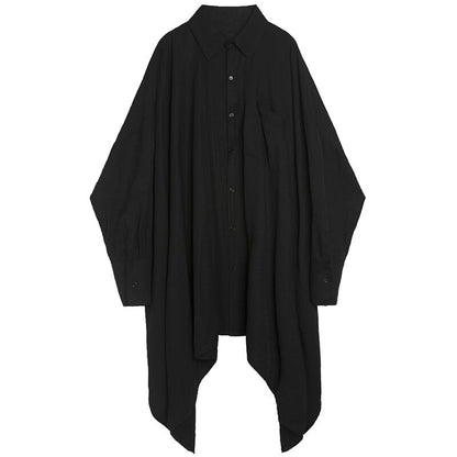 〈Unisex〉Irregular Long Huge Shirt【TR1411】