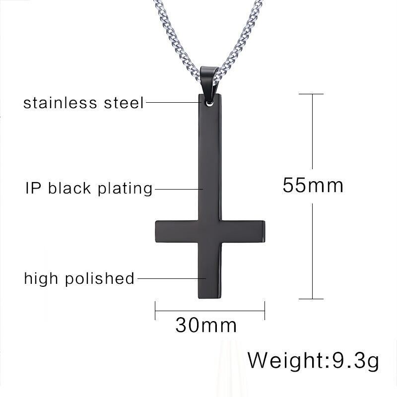 Stainless cross choker necklace【TR2770】