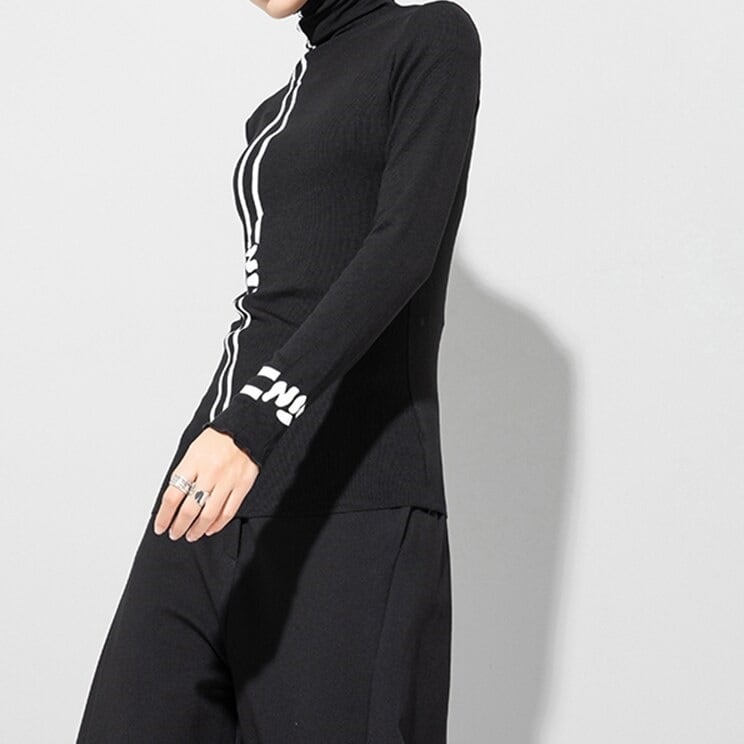 High-neck Cutsew Shirt【TR0515】