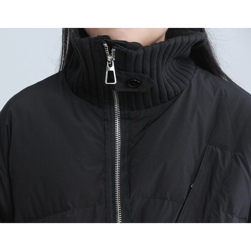 High-Neck Zip Knit Jacket【TR3259】