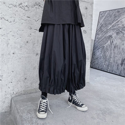 Cropped Pleats Wide Pants【TR3225】