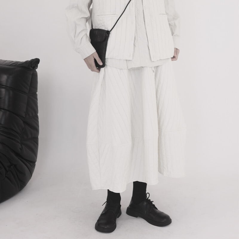 Quilting Crumply Skirt【TR3158】