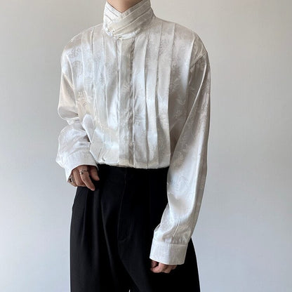 Glossy Flower Slice Shirt【TR3070】