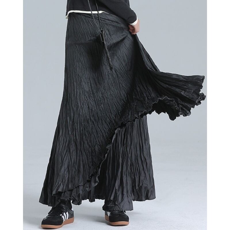 Crinkle Flare Skirt【TR3183】