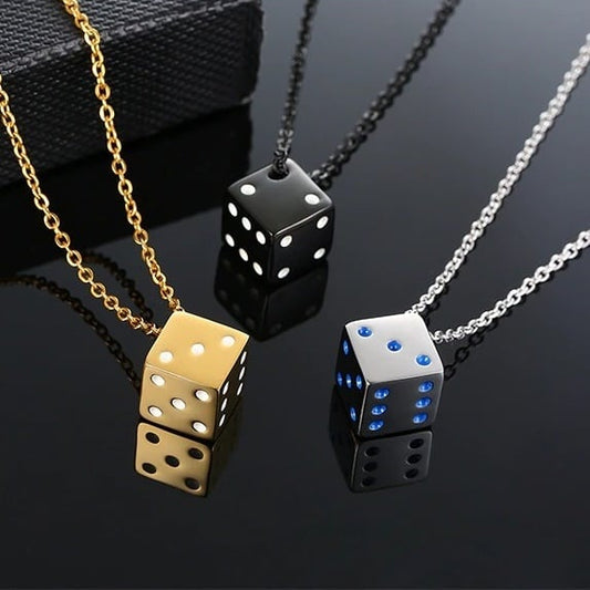 Cool Cube Dice Style Necklace【TR2767】