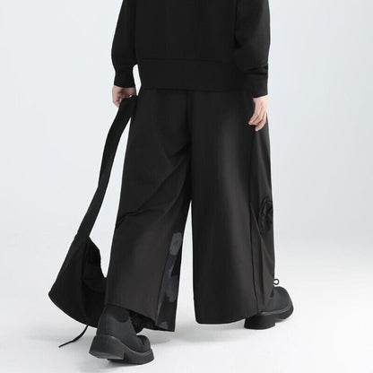 Asymmetrical Flower Wide Pants【TR3229】