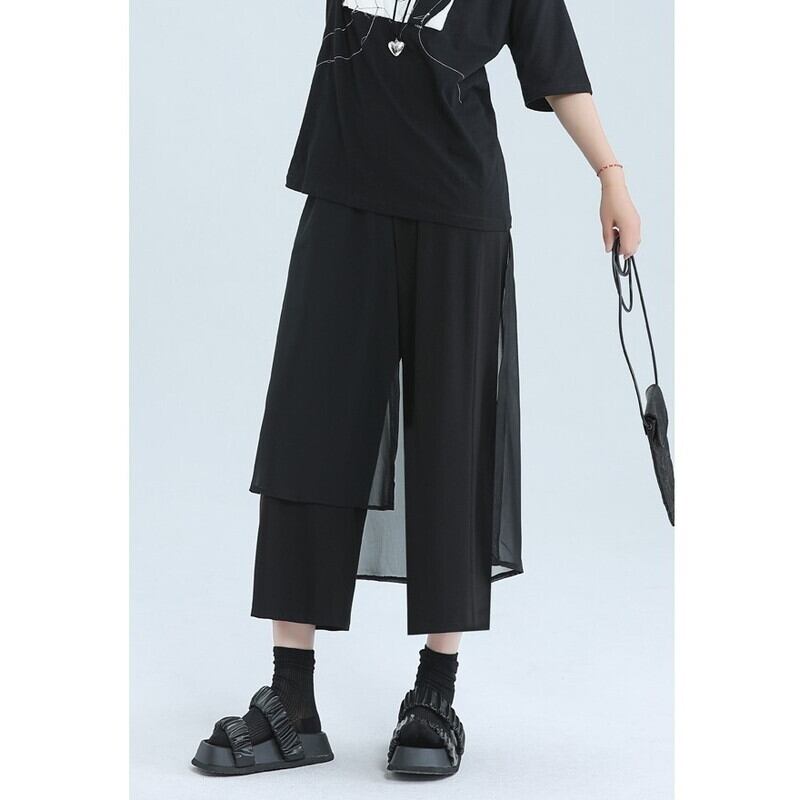 Cropped Layered Pants【TR3219】