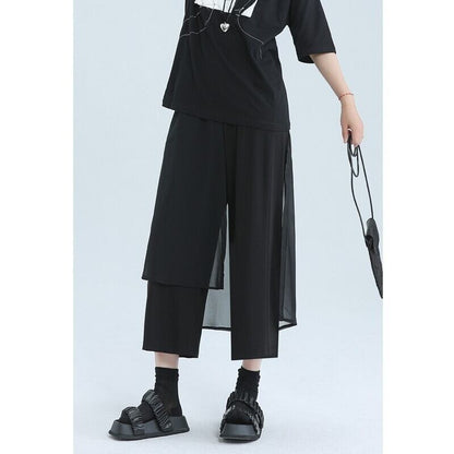 Cropped Layered Pants【TR3219】