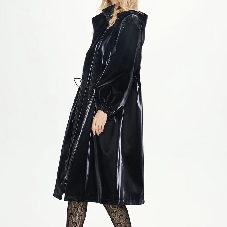 〈Unisex〉Patent Leather Windbreaker【TR1178】