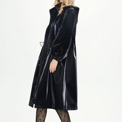 〈Unisex〉Patent Leather Windbreaker【TR1178】