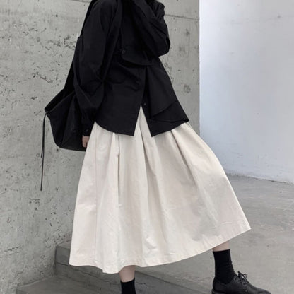 A-Line High-Waist Skirt【TR3164】