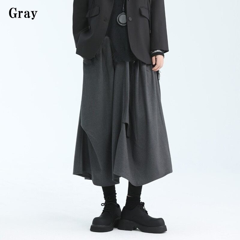 Asymmety Drape Retro Skirt【TR3177】