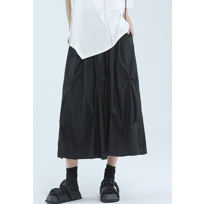 Asymmetry Drape Skirt【TR3174】