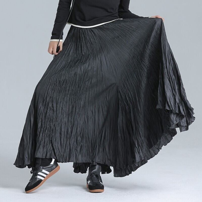 Crinkle Flare Skirt【TR3183】