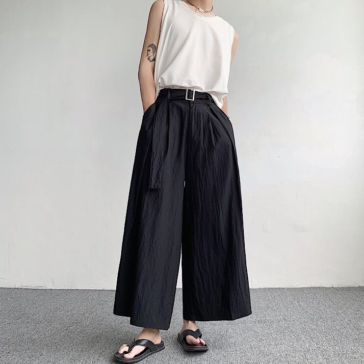Belted Wide Pants【TR3313】