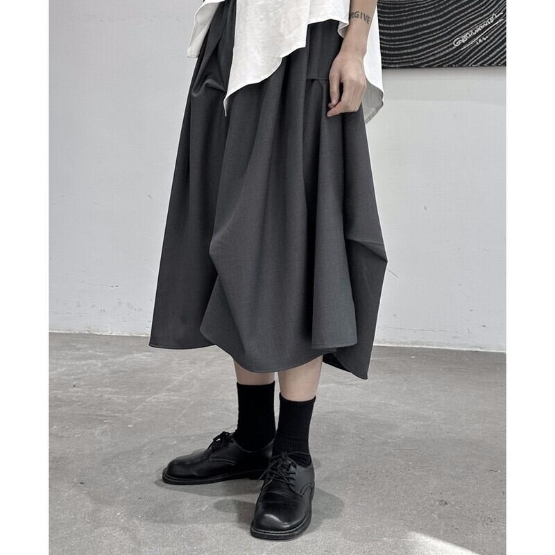Drape High-Waist Skirt【TR3155】