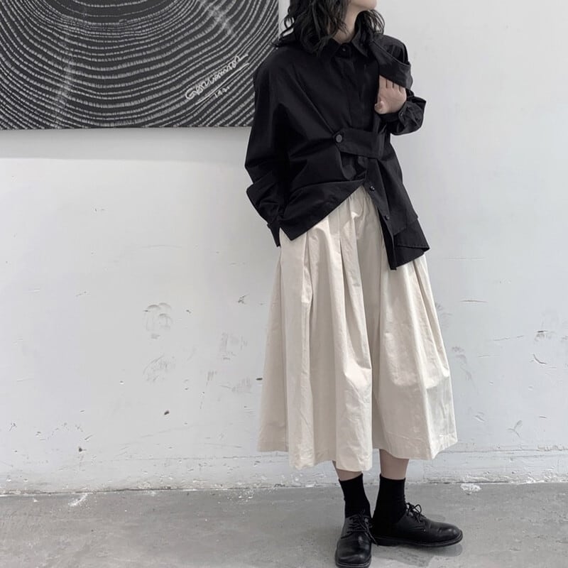 Loose Button Collared Shirt【TR3122】