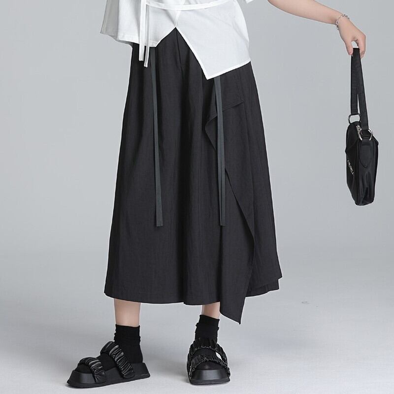 Flare Wide-Leg High-Waist Pants【TR3227】