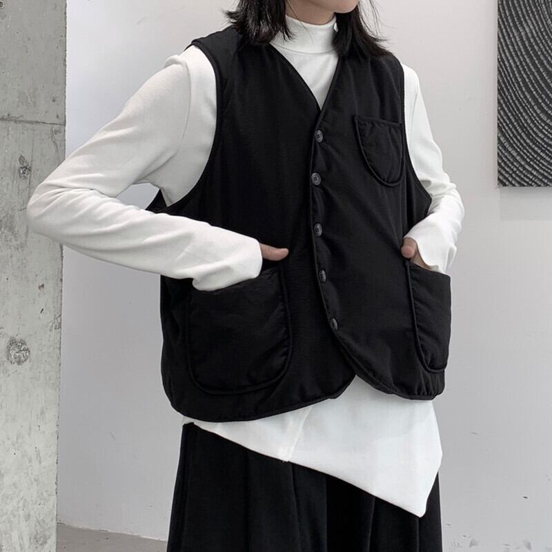 Asymmetry Curve Vest【TR3234】