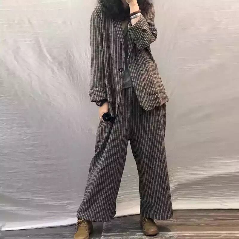 Wild Wide Leg Pants Setup【TR2848】