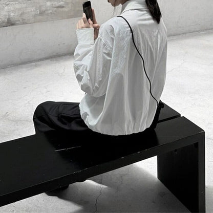 Crumply Simple Collared Shirt【TR3129】
