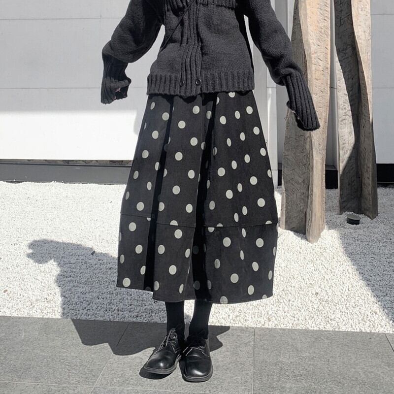 Tiered Corduroy Skirt【TR3152】