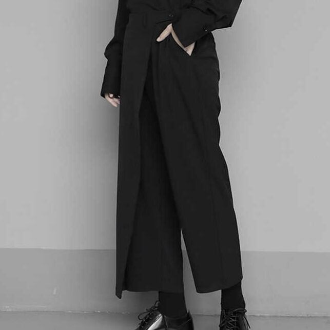 〈Unisex〉Loose Cropped Apron Pants【TR1310】