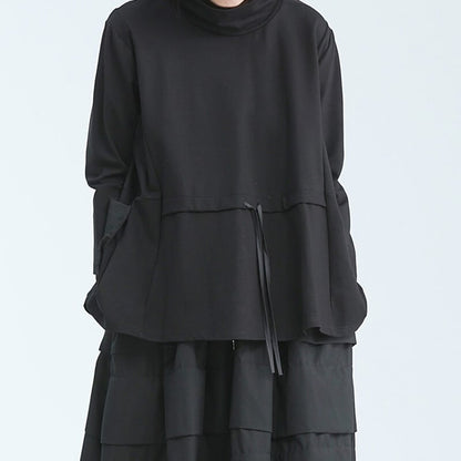 Off-Turtle Drawstring T-Shirt【TR3149】