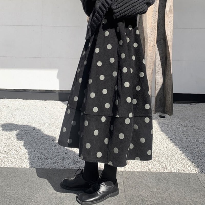 Tiered Corduroy Skirt【TR3152】