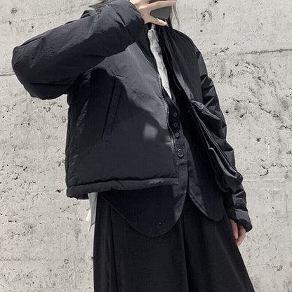 Simple Stand-Collar Jacket【TR3254】